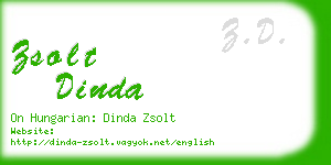 zsolt dinda business card